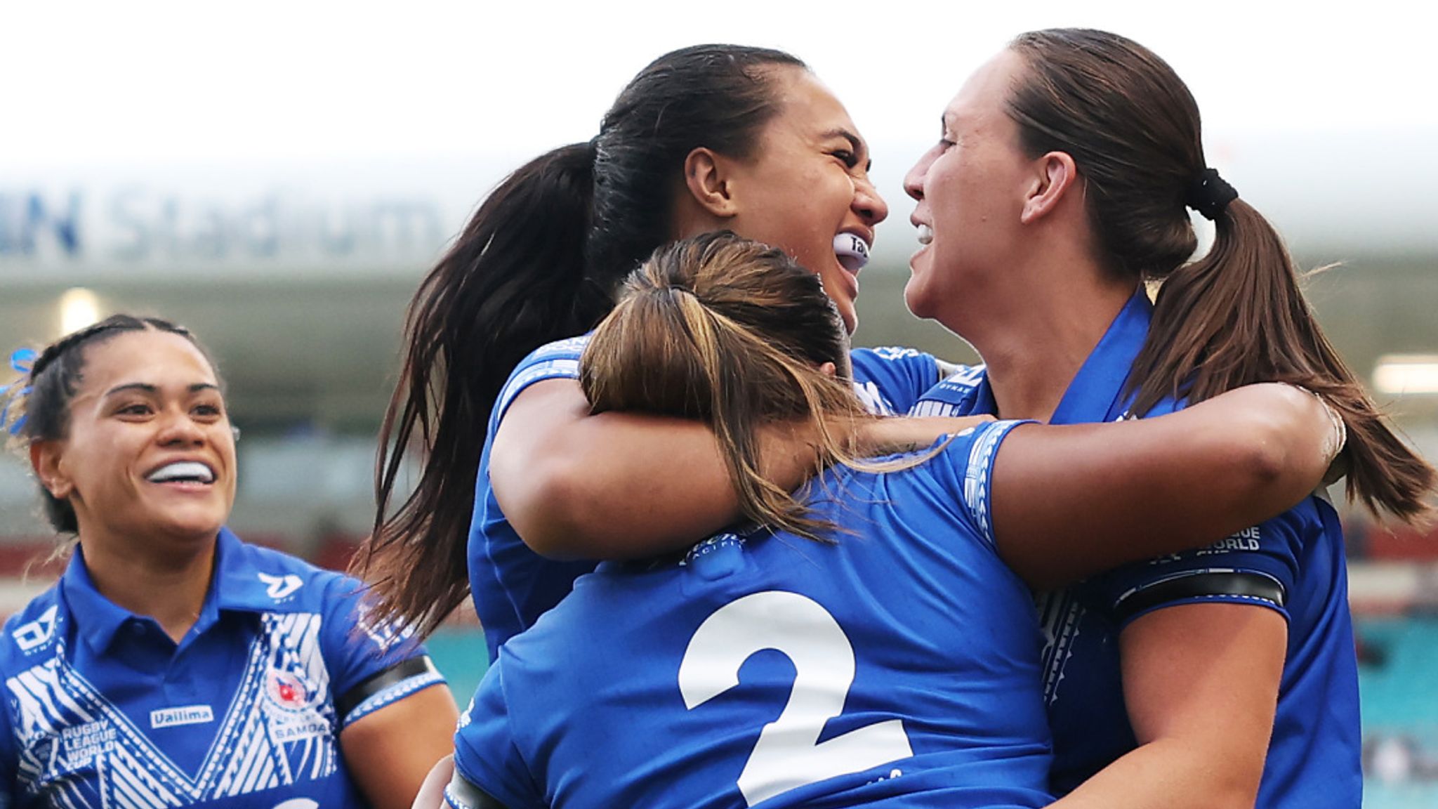 Mercedez Taulelei‑Siala scored Samoa’s fourth try of five.