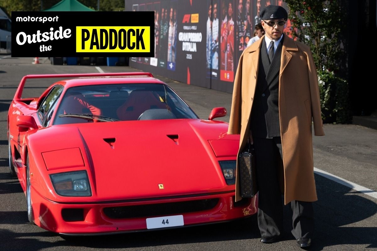 Lewis Hamilton's custom Monza outfit revealed after iconic Ferrari F40 photoshoot